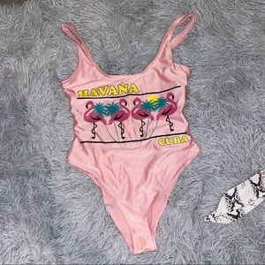Havana Cuba Flamingo Onepiece